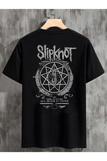 DEEPSENCE Unisex Oversize T-shirt Slipknot Back Print Μαύρο