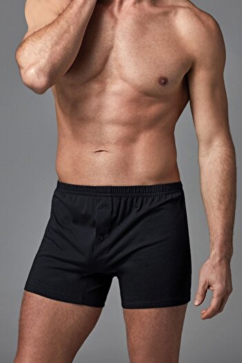 Dagi Men's Black Combed Cotton Boxer 8-pack