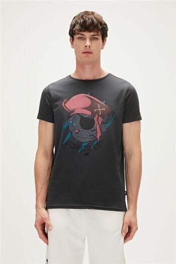 Bad Bear Pırate Men's T-shirt Gray Dark 23.01.07.021