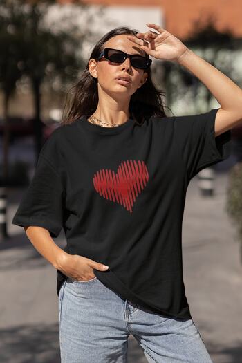 Advantage Μπλουζάκι-Τ-Shirt Heart Oversize