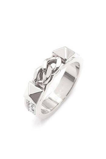 Welch Steel Ring with Jewelled Chain