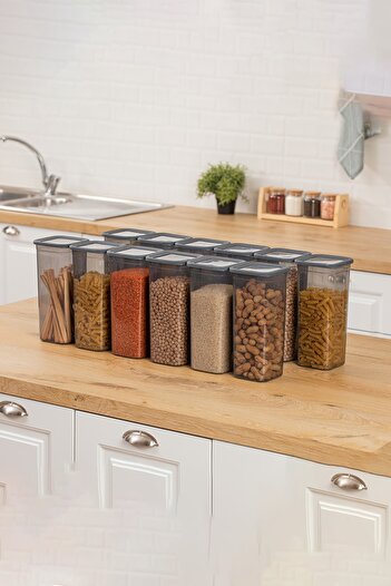 Turnberry 12 Pieces 24 Pieces Vacuum Lid Folly Rectangular Food Pulses Storage Container Set (12x 1900ml)