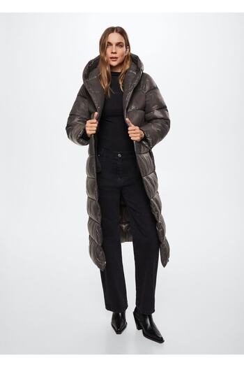 MANGO Woman Double-breasted Quilted Anorak
