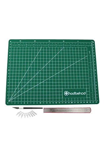 hodbehod A3 45x30cm Green Hobby Cutting Mat Double Sided Cutting Mat Set