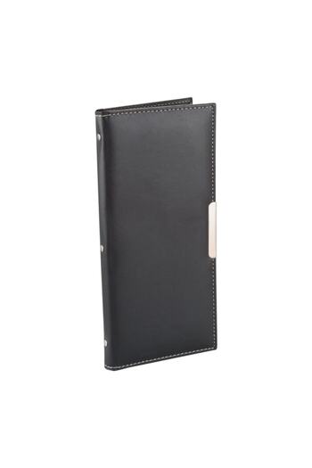 2K Vegan Business Card Album with 192 Cards in 4 Rows - 12.5X26.5 cm