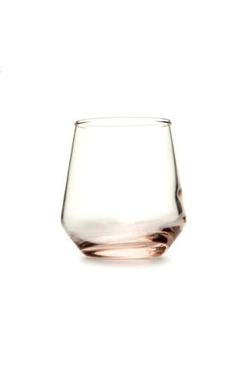 Paşabahçe 420202 Allegra Pink Glass Coffee Side Water Cup 6 Cups