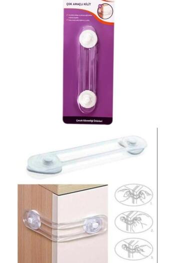 AVMmarketim Multi-Purpose Lock Set 6 Types Child Safety Set Baby Safety