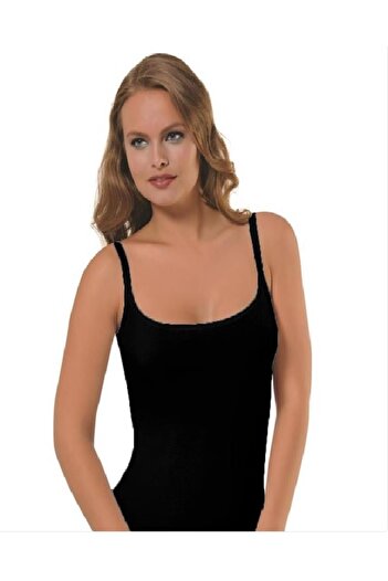NBB Women's Black Plain Rope Strap Undershirt New Season (1 Piece Economical)