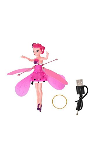 Tamam Uçan Peri Hareket Sensörlü Flying Fairy Elsa Oyuncak Drone Prenses