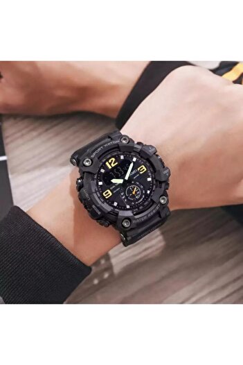 Skmei Men's Wristwatch Digital-Analog Mechanism Silicone Strap 1965