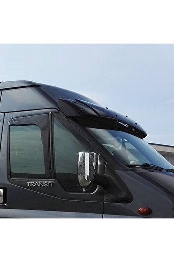 Cappafe Ford Transit Front Window Sunshade Visor Visor Hat Terek Acrylic (ABS) Piano Black 2002-2006