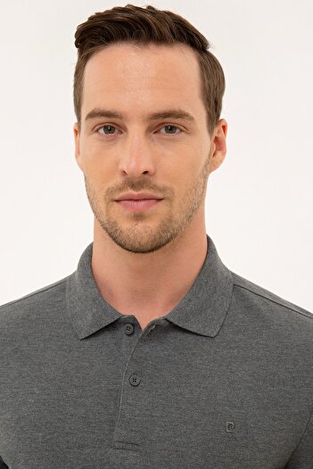 Pierre Cardin Ανδρικό φούτερ Anthracite Melange Slim Fit G021GL082.000.1100692
