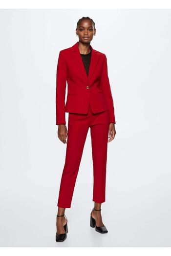 MANGO Woman Molded Suit Blazer Jacket