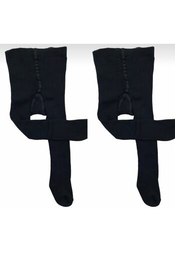 Ekinoks Children's Towel Pantyhose 2 Pieces Black