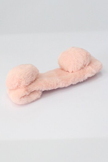 Toyaş Pom Pom Plush Bandana Makeup Spa Hair Band Powder