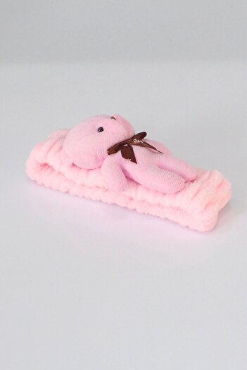 Toyaş Teddy Bear Plush Bandana Hair Band Pink 0-10 Years Old