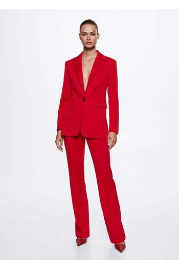 MANGO Woman Molded Suit Blazer Jacket