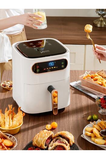 wimi 5.5 Lt White Air Fryer XXL Oil Free Fryer