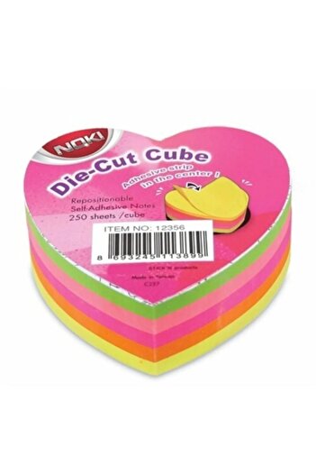 Noki Memo Heart Shaped 5 Χρώματα 250 Σελίδες Νο:12356
