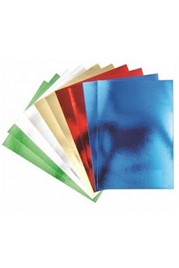 KRAF Kids Mirrored Cardboard A4 Mixed 10 Pcs