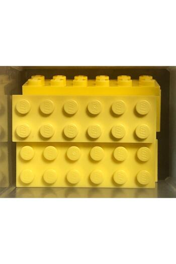 LEGO لوحة إبداعية أصلية من Moc مخصصة 2 × 6 طوب مسطح أصفر فاتح 4 قطع سيتم إرسالها