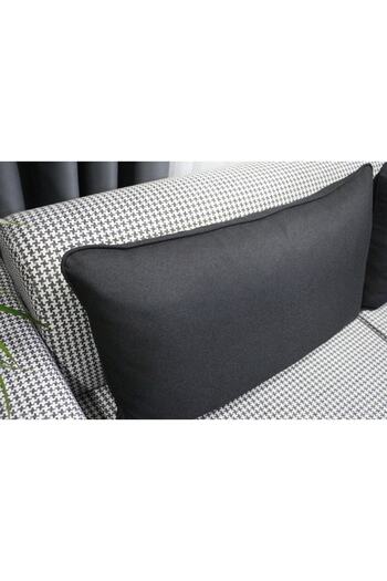 AYPETEKS Black Linen Piping Model Sofa Back Throw Cushion-l Sofa Throw Cushion-sofa/dive Cushion Cover