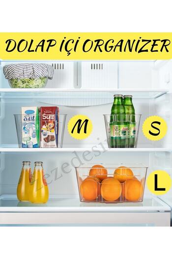 zezedesing Refrigerator & Cabinet Organizer Multi-Purpose Organizer (medium Size 15.5cm X 32cm X 10cm)