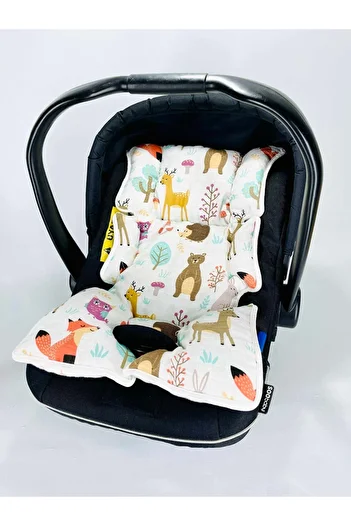 JUNİPERUS Muslin Stroller Baby Carrier Cushion 100% Cotton