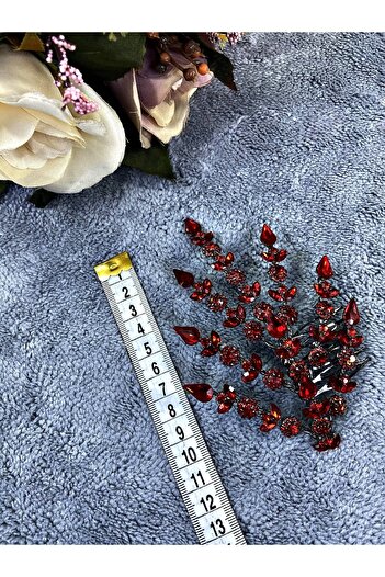 Hobigram Red Single Petal Helen Model Henna Crown Hair Accessory – Other Hair Accessories, Stylish Design – Di
