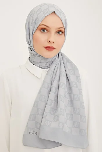 Armine Trend Ultra Light A Logo Shawl Gray
