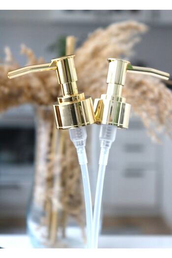 Dem Home Αντλία διανομής σαπουνιού Gold 2-pack Ανταλλακτική αντλία διανομής σαπουνιού Συμβατή με πλαστικά και γυάλινα μπουκάλια 28mm