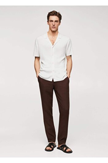 MANGO Man Short Sleeve Knitwear Shirt