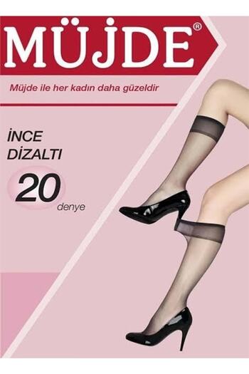 Müjde Pack of 3 20 Denier Thin Knee High Socks-51-Sahra