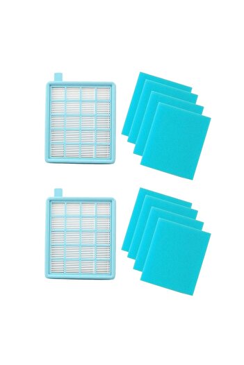 Parmis Filtre HEPA 8 pentru Philips FC 9532 Powerpro Active, 2 bucăți, burete