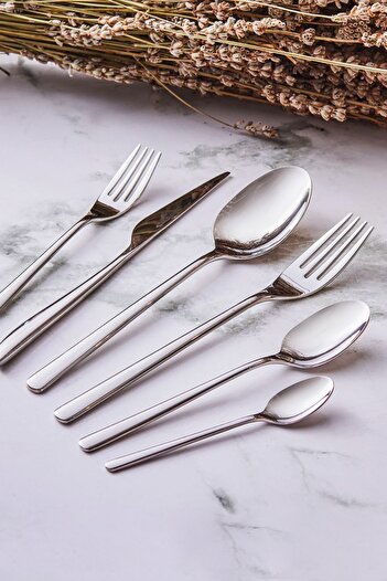 Emsan Elegance Bello 84 Piece Fork Spoon Knife Set for 12 Persons Luxury Boxed