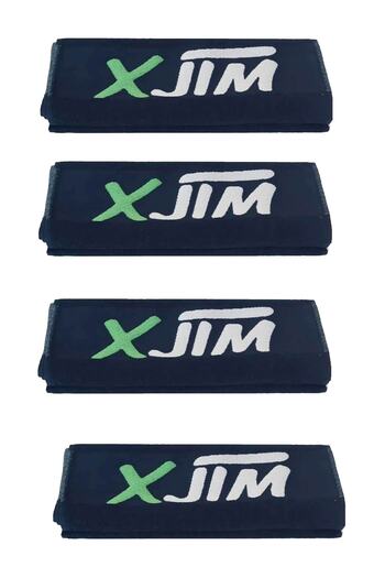 XJIM Чорний спортивний рушник для тренувань - 30 X100 - 4 штуки