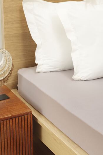 Karaca Home Combed Cotton Fitted Sheet Single Beige 100X200+30 cm