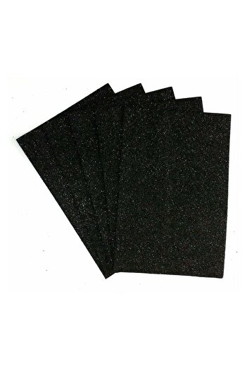 Ticon 20 Pieces A4 Glitter Eva 20x30cm Black
