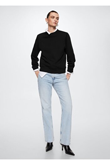 MANGO Woman Crew Neck Sweatshirt - Relaxed Fit