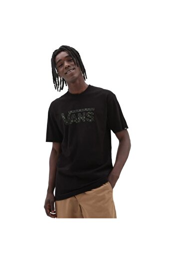 Vans Men's Checkered Vans Tee-B T-shirt VN0A7UCPBLR1 - Black to XL
