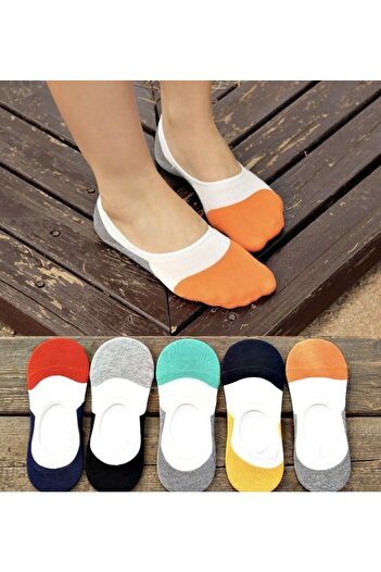 footmania Σετ 5 Unisex πολύχρωμες καλοκαιρινές αθλητικές κάλτσες μπαλαρίνας
