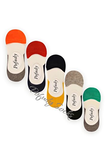 footmania Σετ 5 Unisex πολύχρωμες καλοκαιρινές αθλητικές κάλτσες μπαλαρίνας