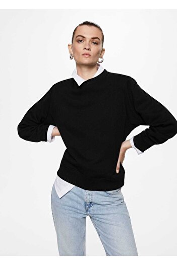 MANGO Woman Crew Neck Sweatshirt - Relaxed Fit