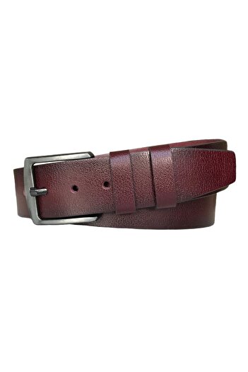 GoDeri 100% Genuine Quality Leather 4.5 Cm Claret Red Jeans, Sports Belt=go-dk-jeans