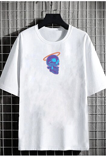 DEEPSENCE Λευκό μπλουζάκι Unisex Oversize - Vardvine Back Printed