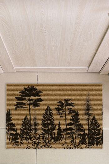 Decovetro Forest Patterned Hooded Carpet Mat