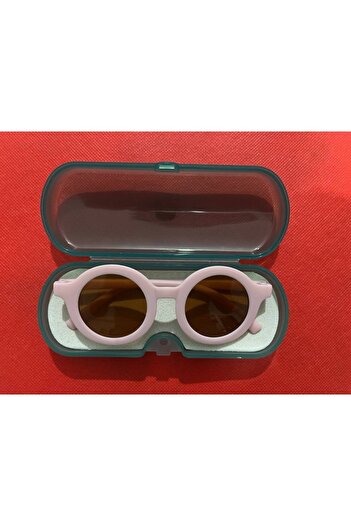 STAOOM UV 400 Protected Children's Glasses and Glasses Box Rose Gold