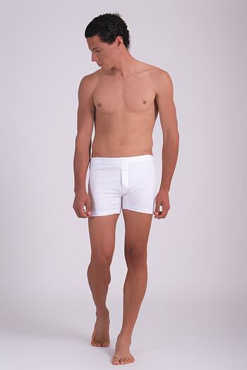 Dagi White 2-Piece Combed Cotton Men's Boxers