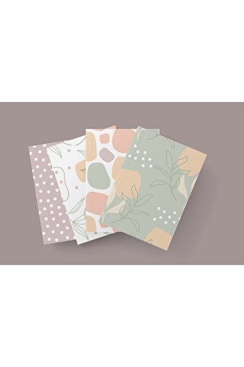 Siyer Yayınları Set Caiete Moale - A5 - Liniat - 4 Bucati - 13x21 Cm