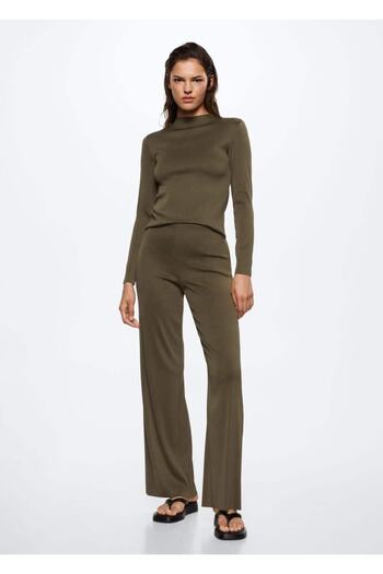 MANGO Woman Pleated T-Shirt